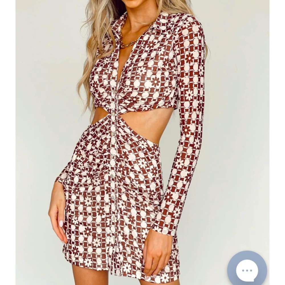 Vestique “Twiggy Dress” cutout dress// size small